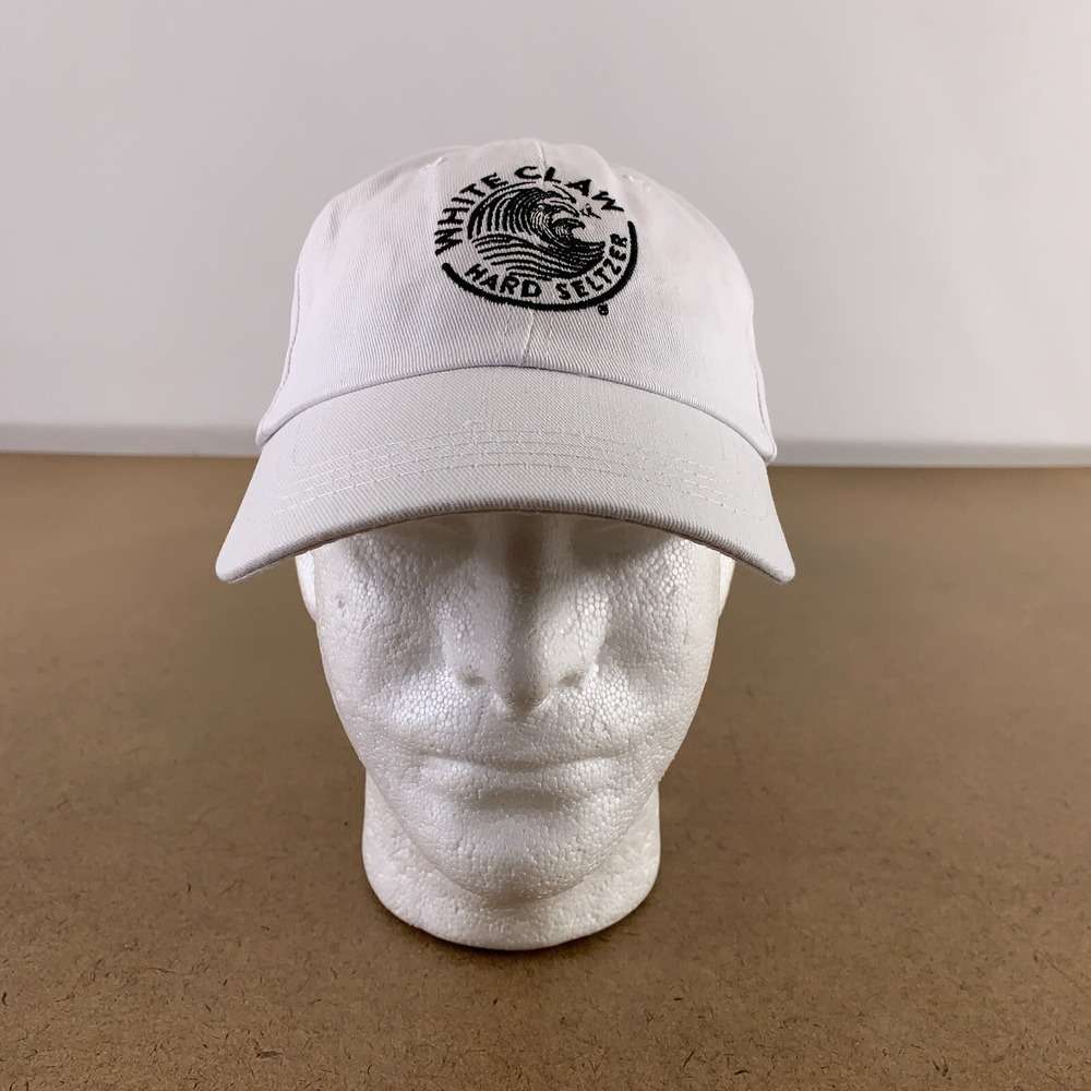 White Claw Hard Seltzer Cotton Twill Embroidered Logo Adult Strap Back Hat New